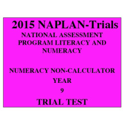 2015 Y9 Numeracy Non-Calculator
